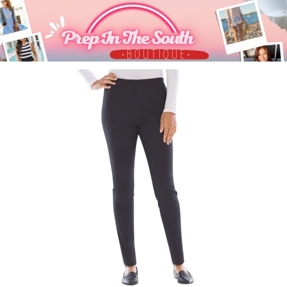 Soma - Vanishing Slim Leg Pants - NWT - S - Black Flattering! - Picture 1 of 7